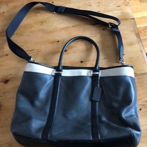 COACH tricolor briefcase - computer bag